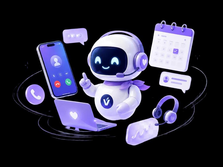 Robot lễ tân AI của Vinail